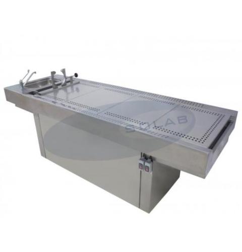 Mesa Necropsia com Suporte Craniano Triturador 